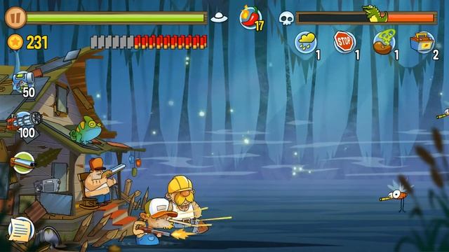 Swamp Attack - Hard Mode. Episode 1. Level 15 Gameplay Android walkthroug смотреть онлайн