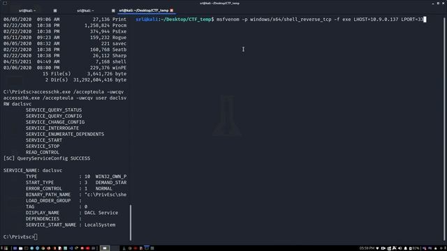 Service Exploits (Insecure Service Permissions) | Windows PrivEsc смотреть онлайн