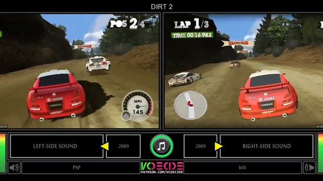 PSP vs Wii (Dirt 2) Side by Side Comparison смотреть онлайн