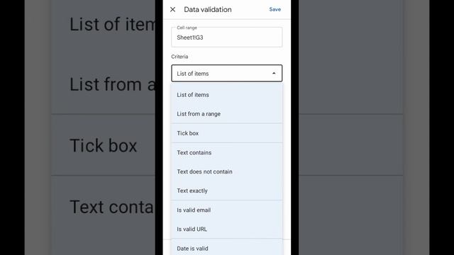 Excel in Mobile: Create dropdown list using google sheet app смотреть онлайн