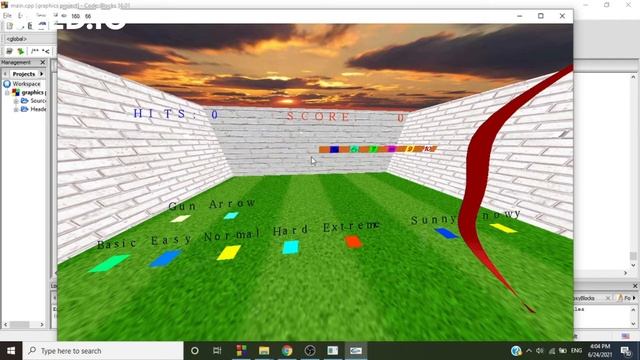 Shooting Game using OpenGL and C++ смотреть онлайн