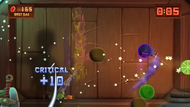 Charlie Playing Fruit Ninja On XBox One смотреть онлайн