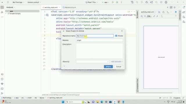 Upload Source Code On Github From Android Studio | Version Control System | CodeByAshish смотреть онлайн