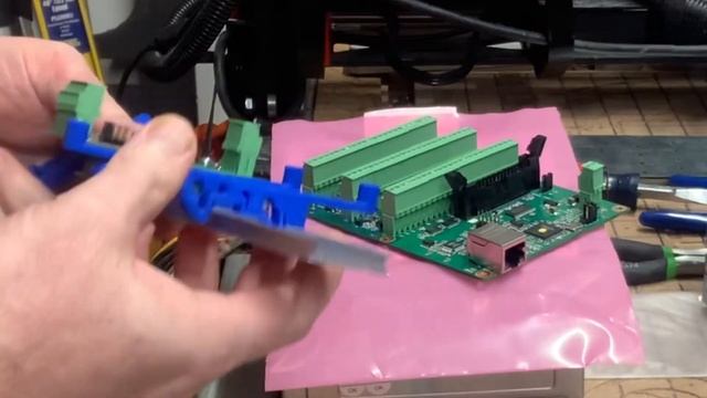 3D-printed DIN Rail Mount for MESA 7i96S I/O card for Plasma CNC смотреть онлайн