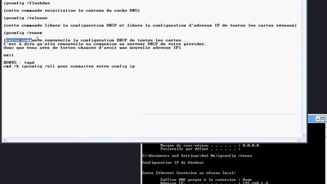 Comment changer l'adresse IP avec les commandes MS-DOS смотреть онлайн