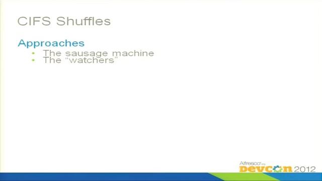 DevCon 2012 Berlin: CIFS in Alfresco 4, Mark Rogers смотреть онлайн