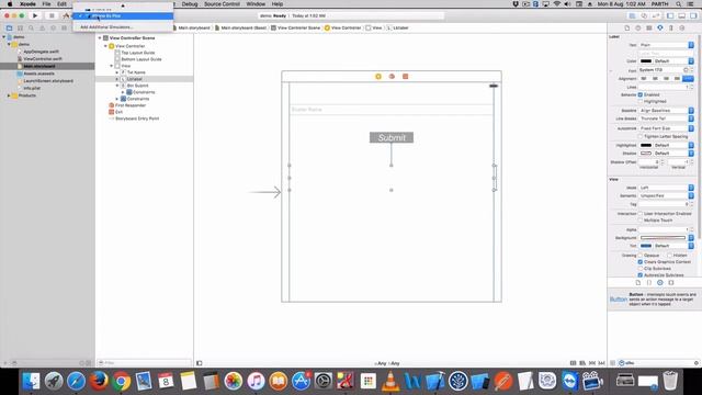 how to use UITextfiled ,UIButton and UILabel in ios swift смотреть онлайн