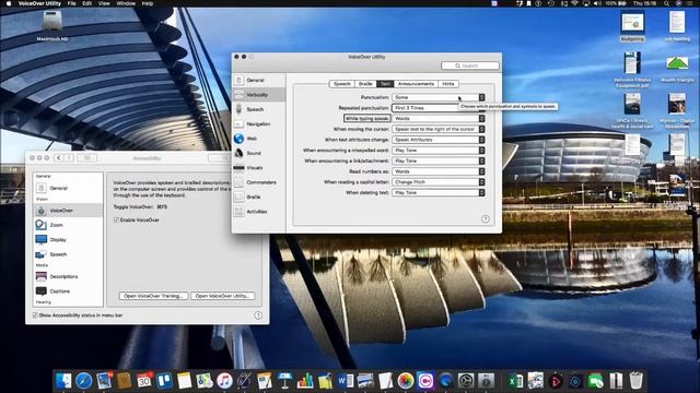 Apple Voice Over Verbosity to get MS Word to read outloud while typing смотреть онлайн