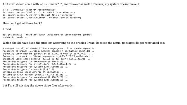 vmlinuz is missing from my system, how to fix it? (2 Solutions!!) смотреть онлайн