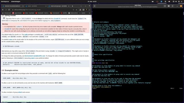 Installing ArchLinux the manual way in 2023 Part2 (create users, configure sudo, setup Gnome) смотреть онлайн