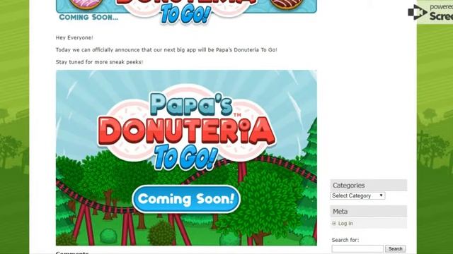 Coming Soon Papa’s Donuteria To Go! « Preview « Flipline Studios Blog смотреть онлайн