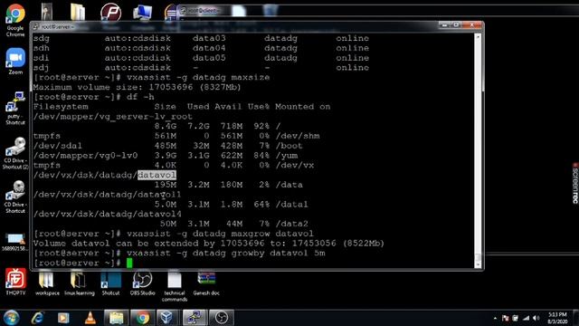6. (VxVM) Veritas Volume Manager Volume resize volume by Growby and Growto смотреть онлайн
