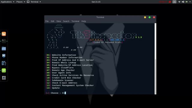 Kali Linux - Th3inspector Information Gathering Tool смотреть онлайн