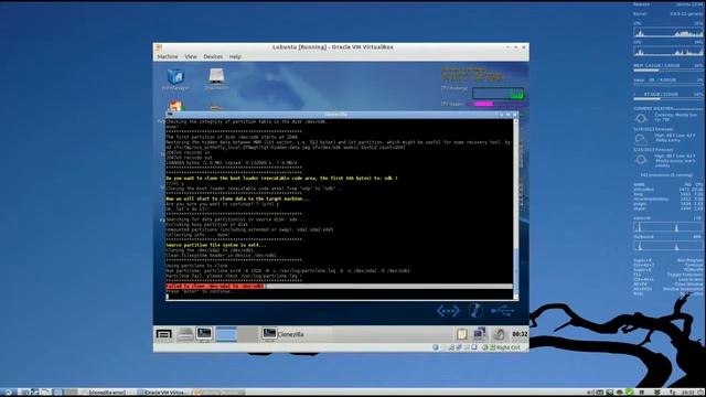 Clonezilla error: extfsclone.c: bitmap free count err, free:... & Tutorial смотреть онлайн