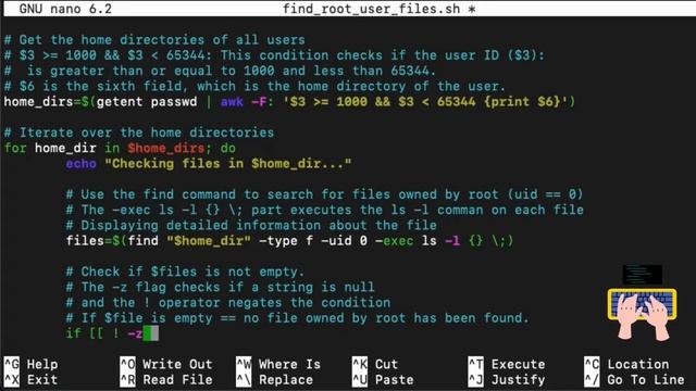 Bash script: Finding All Files Owned By root in User Home Directories in Linux смотреть онлайн