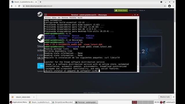 Cómo instalar steam en Linux Devuan / Debian смотреть онлайн