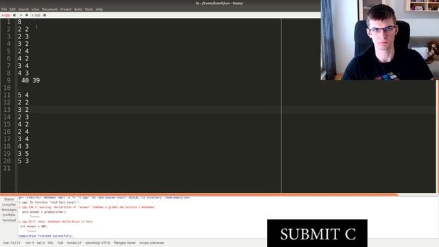 Google Code Jam 2020 1B - Screencast & Commentary смотреть онлайн