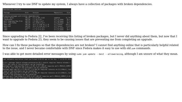 Fix Broken DNF Dependencies on Fedora (2 Solutions!!) смотреть онлайн