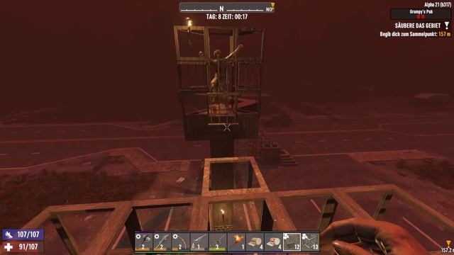 Der erste Blutmond | 7 Days to Die Alpha 21 Experimental #11 | Linux смотреть онлайн