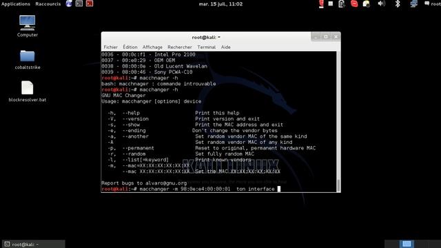 TUTO macchanger Kali-Linux смотреть онлайн