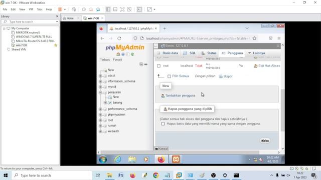 CARA MENGAKSES SERVER DATABASE MYSQL DALAM JARINGAN | MEMANGGIL KONEKSI DATABASE MENGENAL HAK AKSES смотреть онлайн