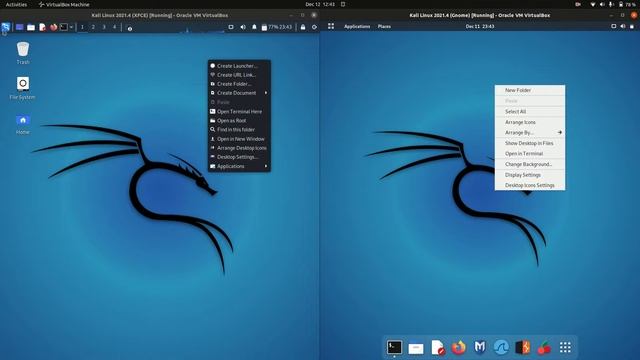 Kali XFCE vs Kali GNOME смотреть онлайн