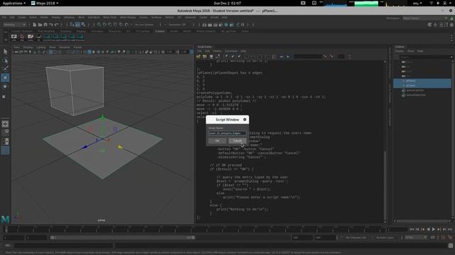 MAYA with External Script Editor Linux смотреть онлайн