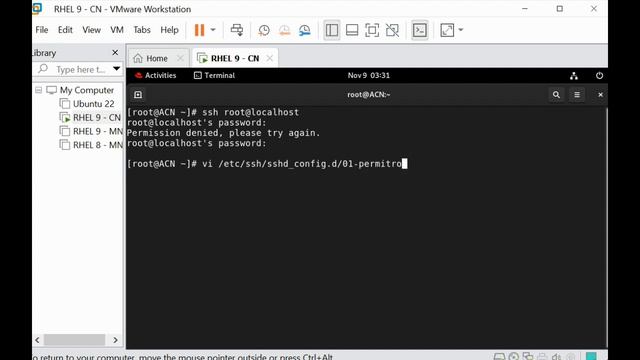 How To Enable SSH for root User In Red Hat Enterprise Linux 9 (RHEL 9) смотреть онлайн