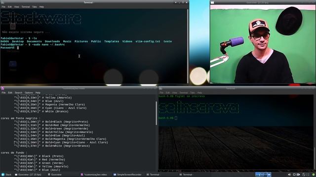 SLACKWARE - PERSONALIZANDO O TERMINAL LINUX ( .BASHRC ) смотреть онлайн