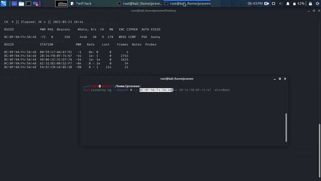Wifi hacking using Aircrack-ng using kali linux смотреть онлайн
