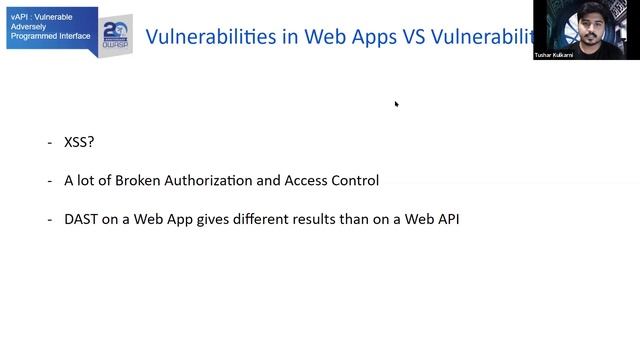 Topics of Interest: vAPI: Vulnerable Adversely Programmed Interface (OWASP API Top 10) - T. Kulkarn смотреть онлайн