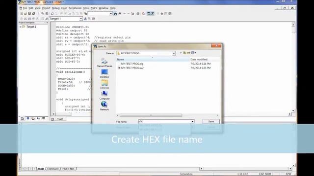 How to Compile C Program with KEIL смотреть онлайн