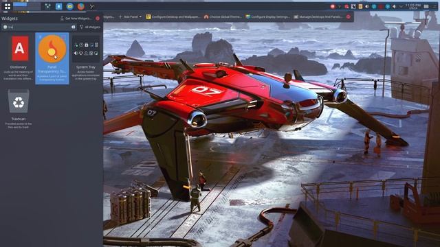ArcoLinux : 3951 Plasma 6 - transparent panel - download a widget смотреть онлайн