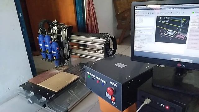 diy 3 axis atc multi-spindle with linuxcnc смотреть онлайн