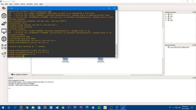 Configuración básica de servidor DHCP en GNS3 смотреть онлайн
