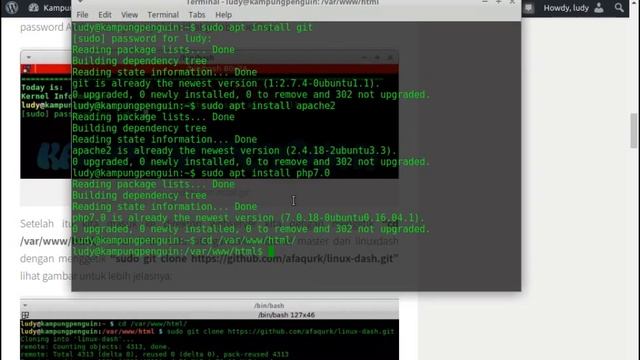 cara install linux dash dashboard monitoring di gnu/linux ubuntu dan turunannya смотреть онлайн