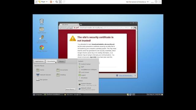 the first version of chrome os Linux смотреть онлайн