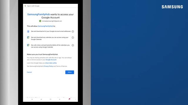 How to sync your Google calendar to your Family Hub fridge | Samsung US смотреть онлайн