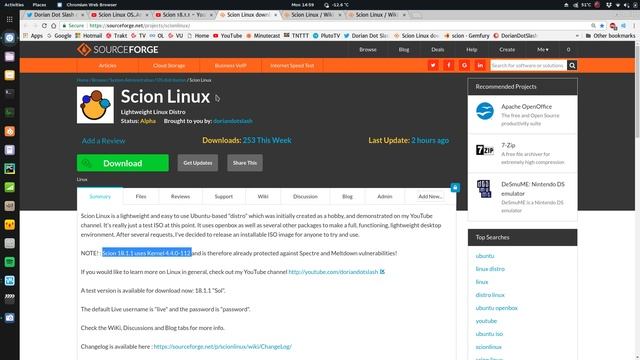 Showcased reviews / on DistroWatch / Scion 18.2 смотреть онлайн