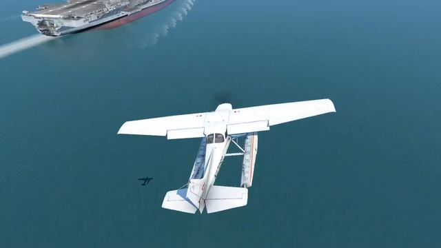 X-Plane 12 on Linux | Landing a Boeing 737 on an Aircraft Carrier смотреть онлайн