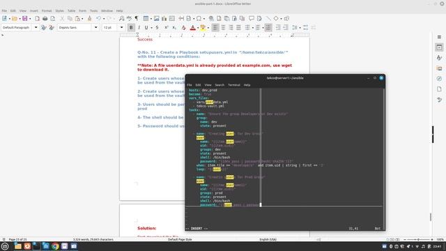 Solution Q-11 | Setting up Users & Groups with Ansible | RHCE-9 | EXAM PREP | @tekco77 @LinuxKing смотреть онлайн