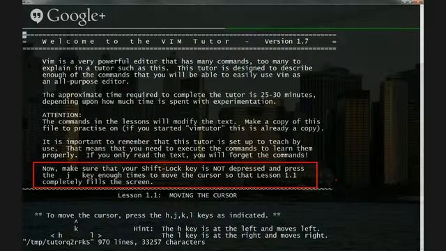 Lesson 1.1: Moving the Cursor - Vim Tutorial (Urdu) смотреть онлайн