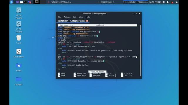 KALI LINUX TUTORIAL - TORGHOST | HIDE IP ONLINE । আইপি হাইড করবেন কি ভাবে !! смотреть онлайн