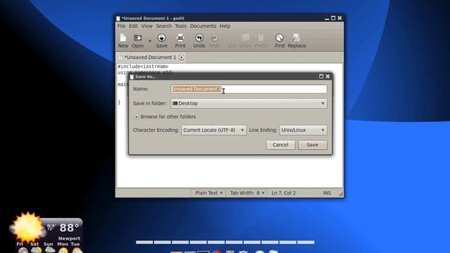Compile C++ in Terminal LINUX Ubuntu смотреть онлайн