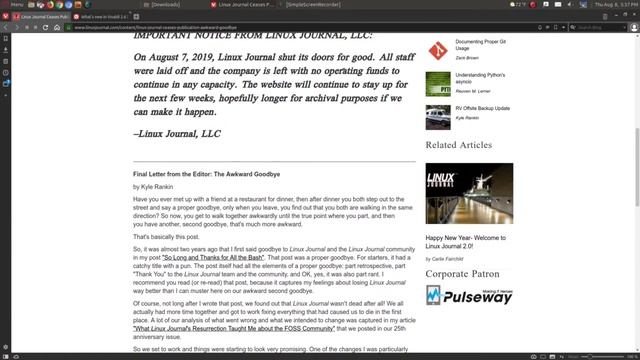 Goodbye Linux Journal смотреть онлайн