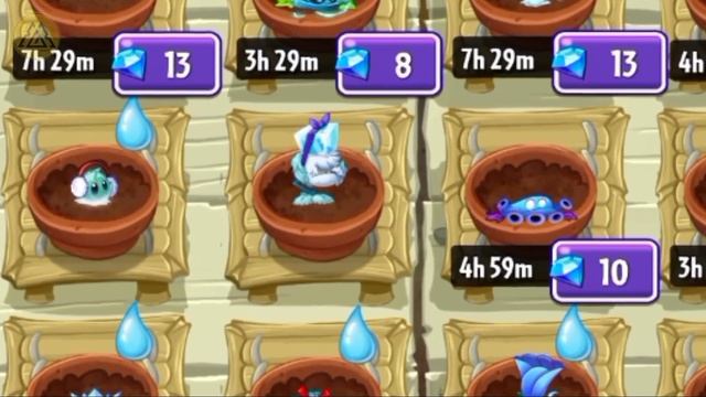 Animation Of All Ice And Blue Plants In Zen Garden !! Plants Vs. Zombies 2 смотреть онлайн