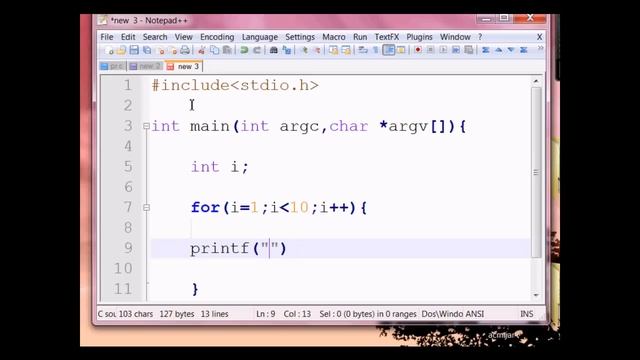 tutorial for loop demo program in C using cygwin gcc compiler смотреть онлайн