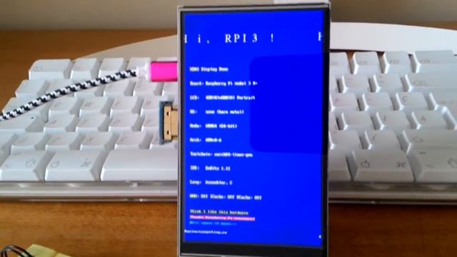Raspberry Pi 3 B+ bare metal LCD output смотреть онлайн