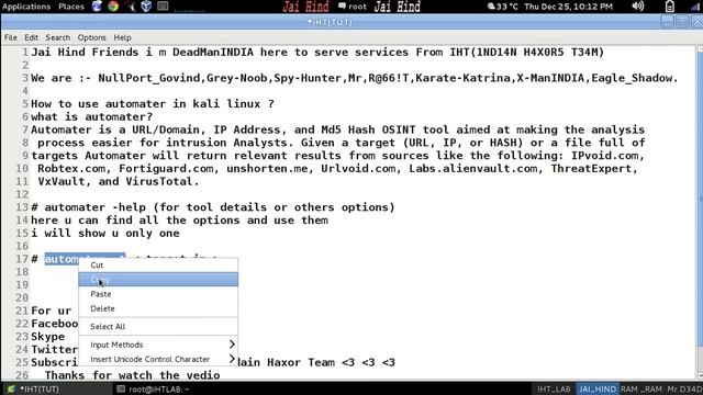 How to use automater in kali linux смотреть онлайн