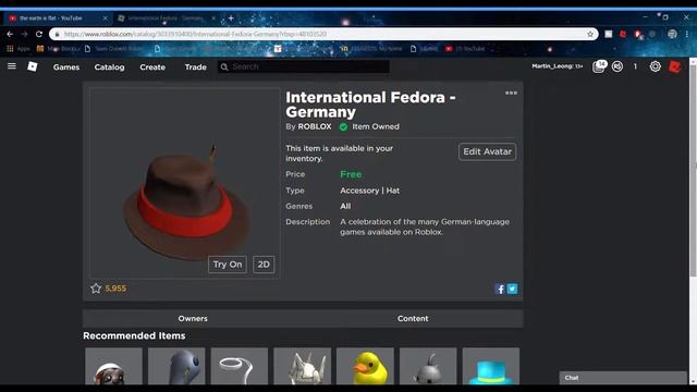 Roblox International Fedora (Germany) (lower volume pls) смотреть онлайн